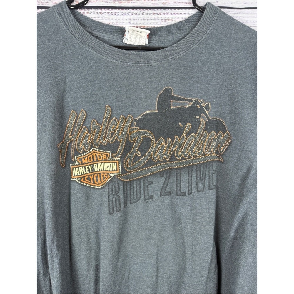 Harley-Davidson Santa Maria California Long Sleeve T-Shirt 2XL Biker - Picture 6 of 6